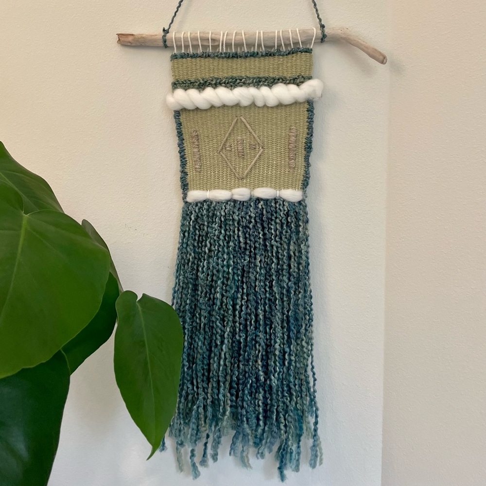 SOLD ** Handmade Woven Wall Weaving